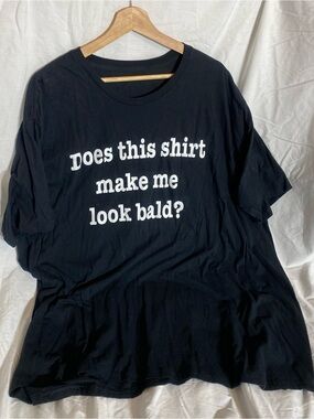 Gildan Black Graphic Tee with White Print